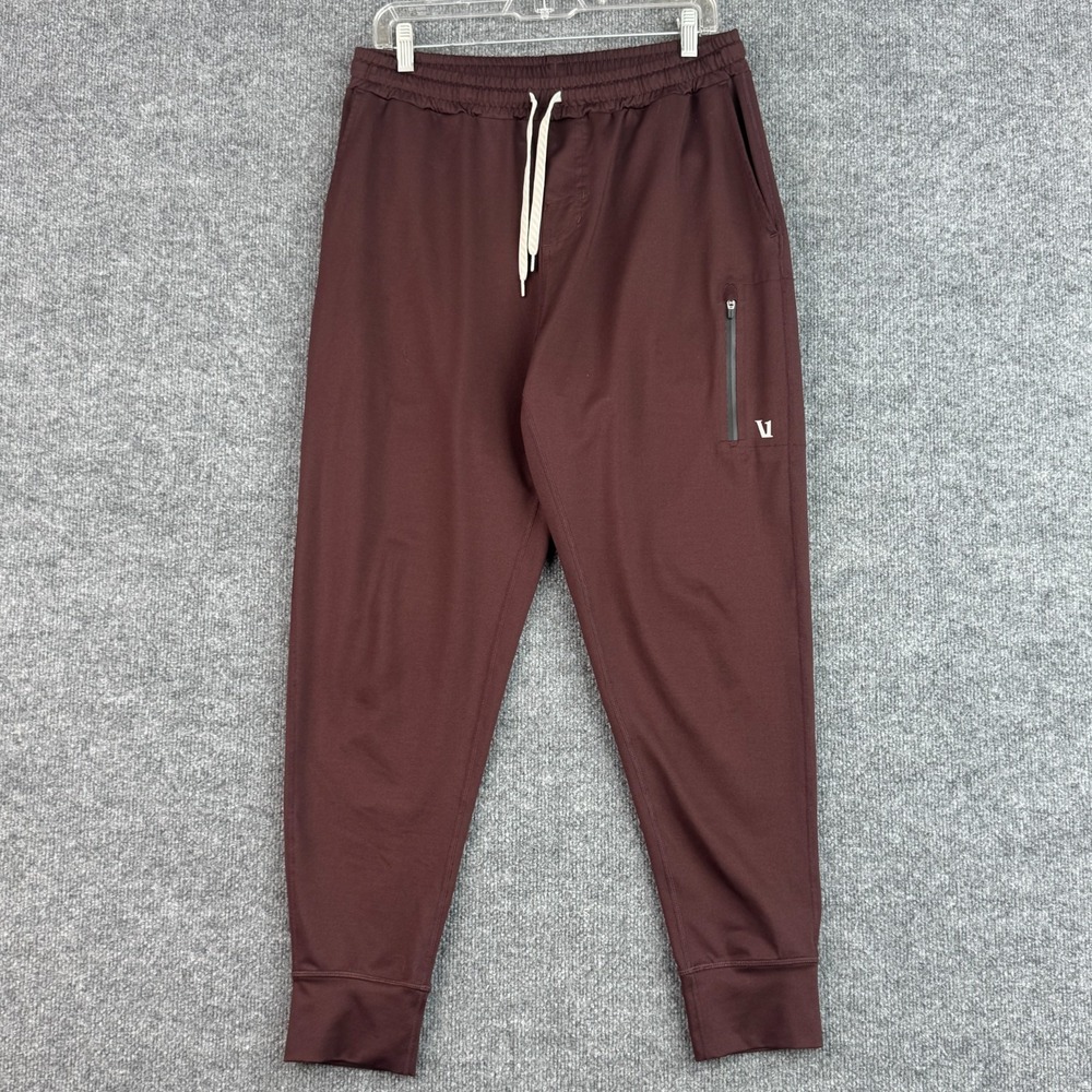 Vuori Sunday Performance Jogger Mens M Burgundy Oxblood V416 Athletic Pants